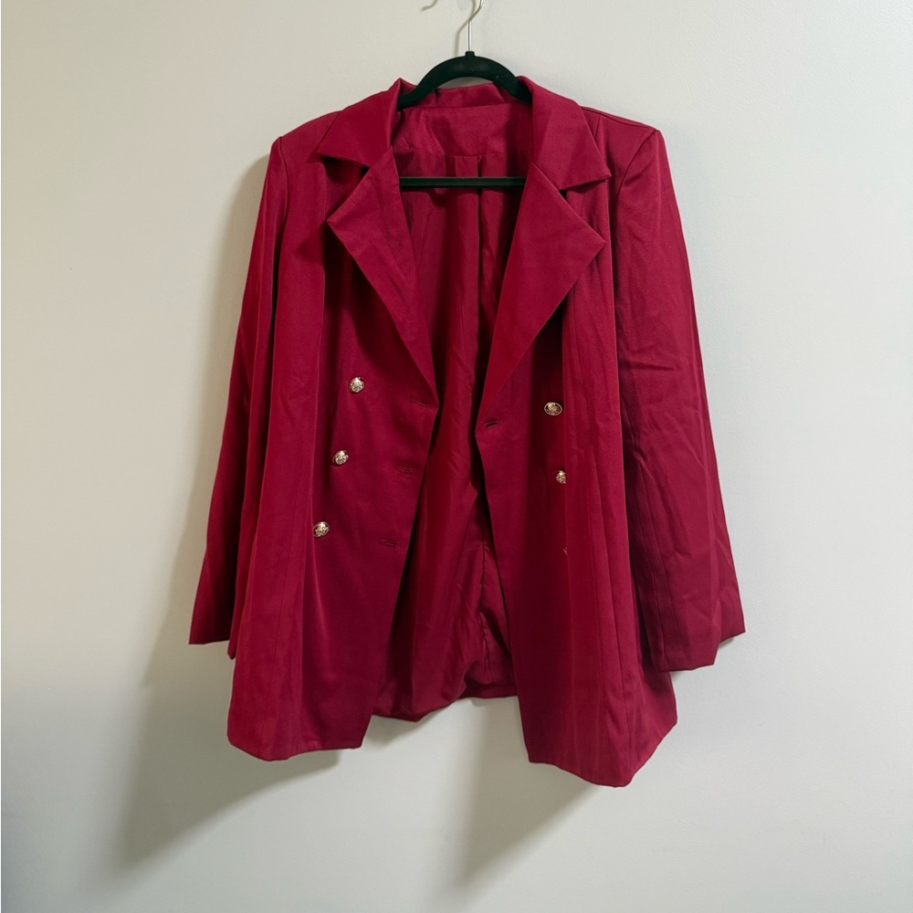 Rihoas Women's Red Blazer
